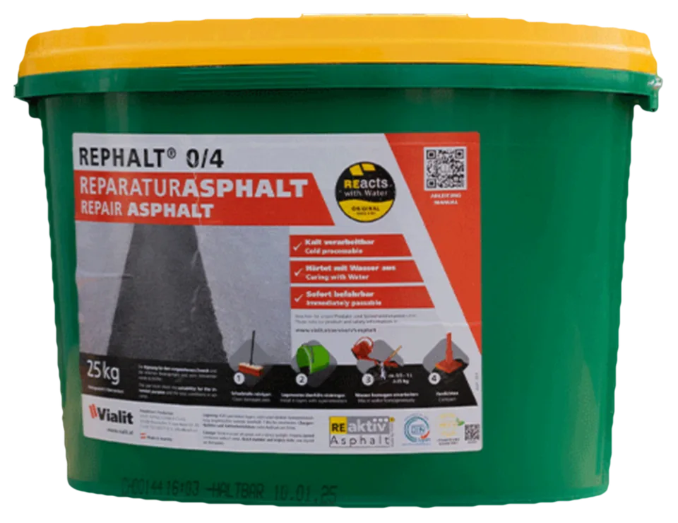 MSK Rephalt Fertigkaltasphalt im 25-kg-Eimer zur Asphaltreparatur