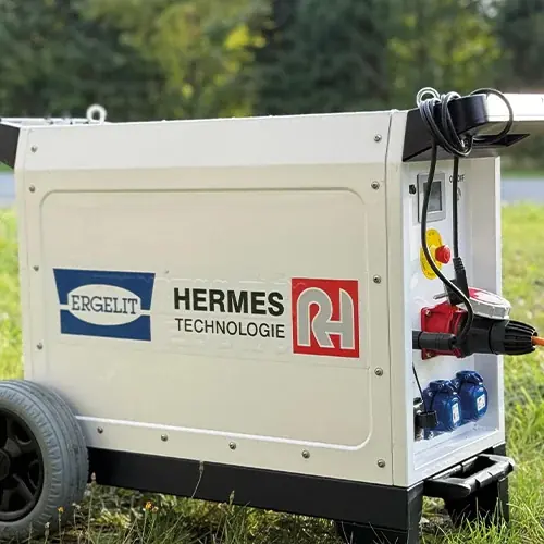 KS-ASS PowerPack mit ERGELIT- und Hermes-Technologie-Logo im Außeneinsatz