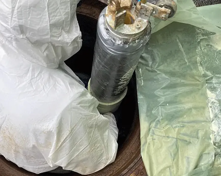 Einbau eines Kurzliner-Packers über den Schacht