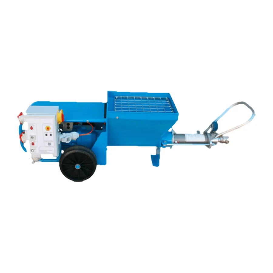 Mörtelpumpe RH30L, Schneckenpumpe mit Fahrgestell, Trichter und Schaltkasten